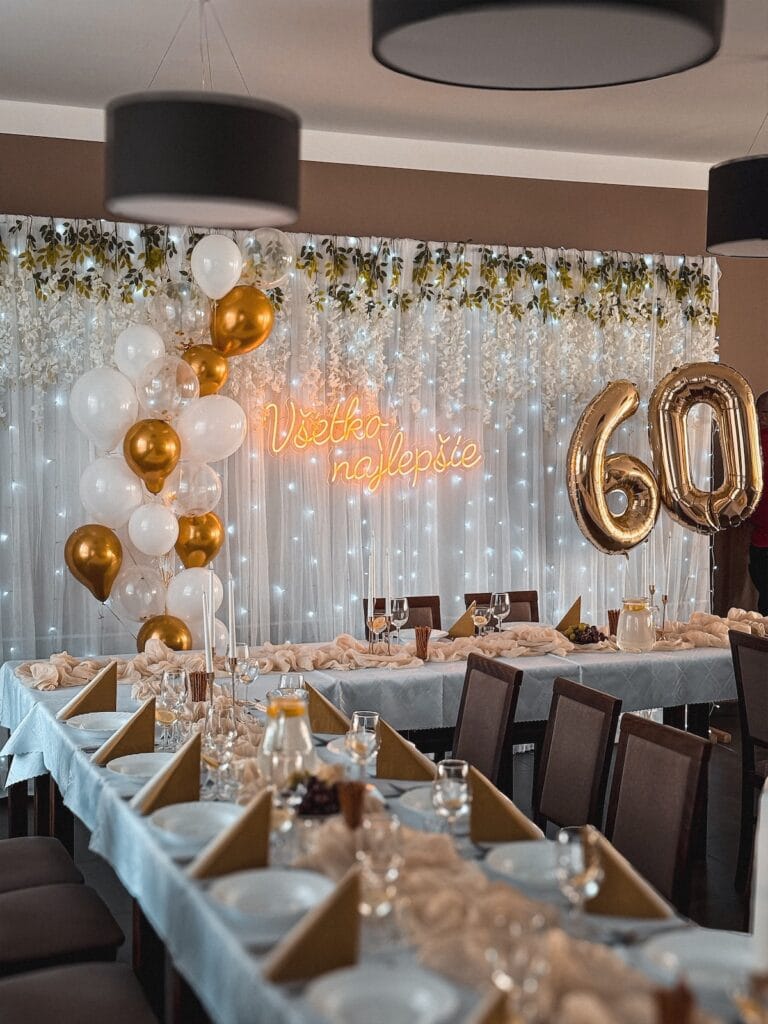 vyzdoba gol bytca neonovy napis vsetko najlepsie 